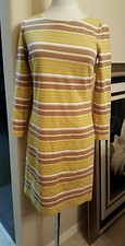 Banana Republic Striped Sheath Dress Metallic Multi-Colored - Size 4