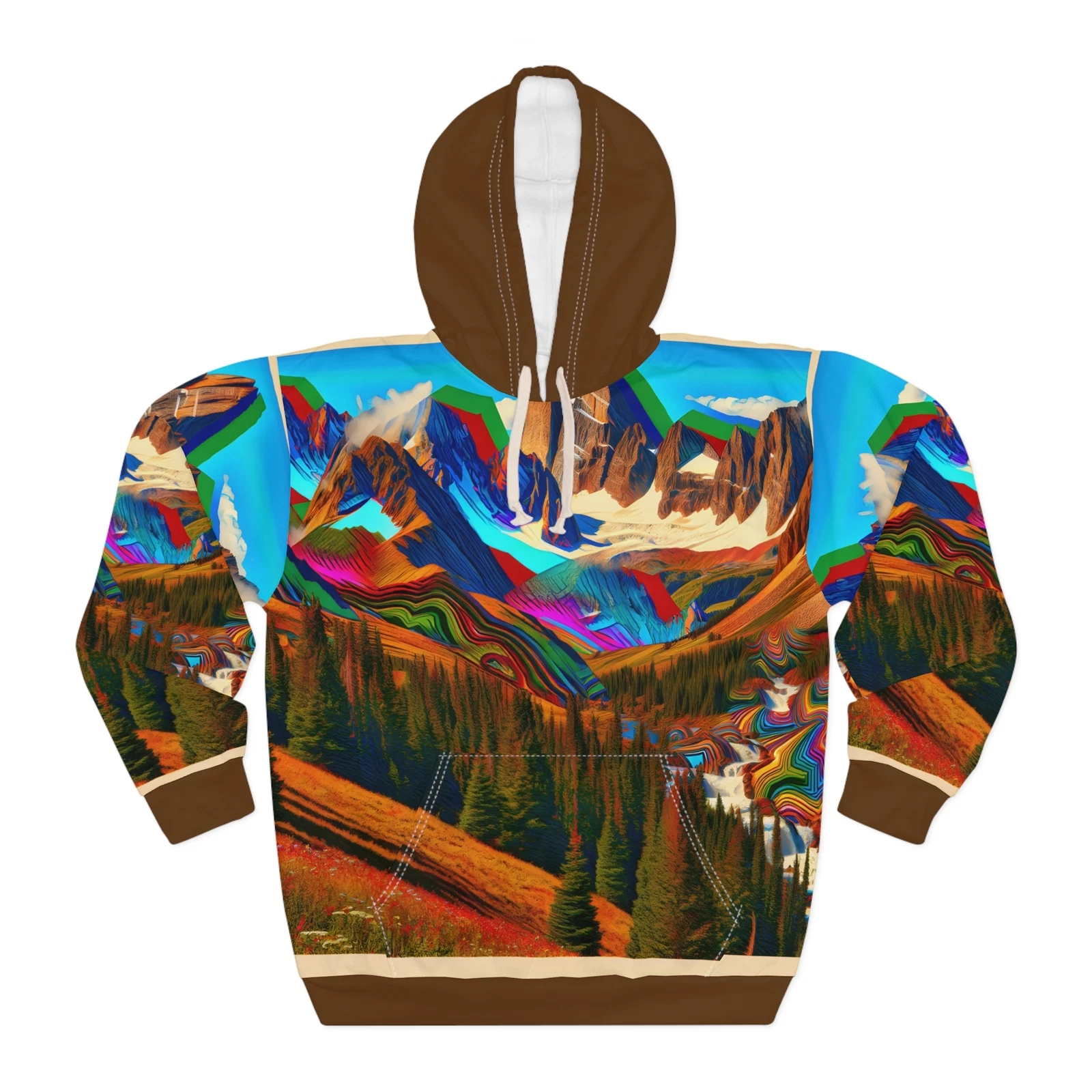 Mount Sneffels Pullover Hoodie All Over Print Outdoor Apparel Travel Sweatshirt