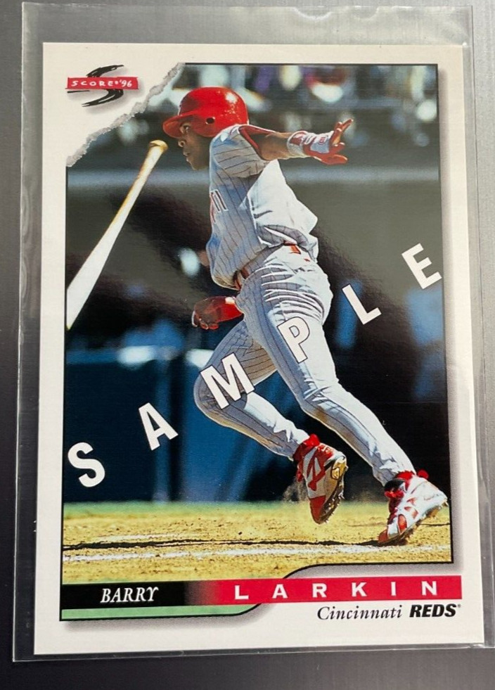 1996 Score SAMPLE Barry Larkin #5 Cincinnati Reds