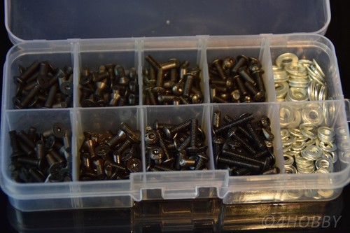 Schrauben Senkkopf Box 220-Teilig Modellbau Auto RC 1:10 Set Kleinteilesortiment - Bild 1 von 3