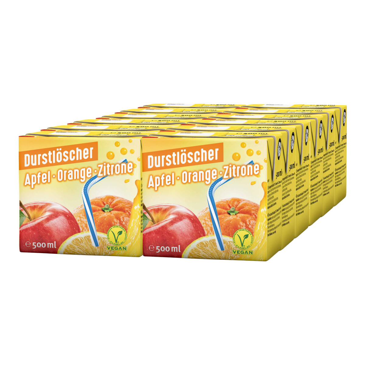 Bebida De Jugo De Manzana Naranja Limón 500Ml Paquete De 12