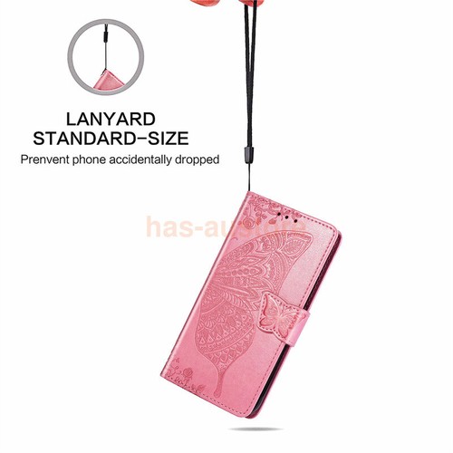 For Samsung S22 Pro Ultra A32 A53 Butterfly Flip Leather Wallet Case Cover AU - Picture 21 of 32