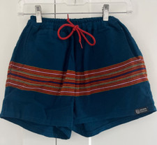 ADNTR NATION Striped Shorts With Pockets Elastic & Drawstring Waist - Size Small