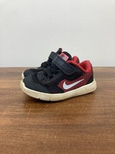 Nike Revolution 3 Red/Black Hook Loop Sneakers 819415-600 Toddler/Baby Size 5C