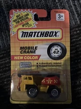 Matchbox 1992 MB42 Mobile Crane MOC VHTF New Collor #1742