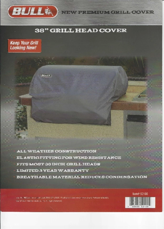 Bull 38in. Grill Head Cover for Brahma and Renegade Grills - Image 2 of 3