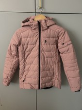 Girls Pink Peak Performance Ski Jacket - Size 150 (small Stain On The Front)