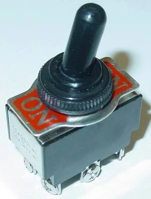 UNI Kippschalter + Kappe, Leistungsschalter, 2-polig, 2xUM, EIN-EIN, 250V/10A, S85K