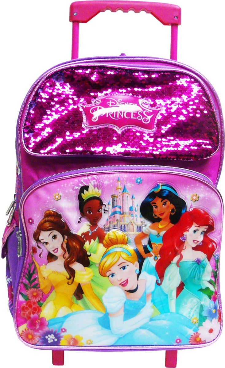 Pink Princess Gradient Backpack For Kids - 16 Inch School Bookbag With Laptop Compartment - View #11