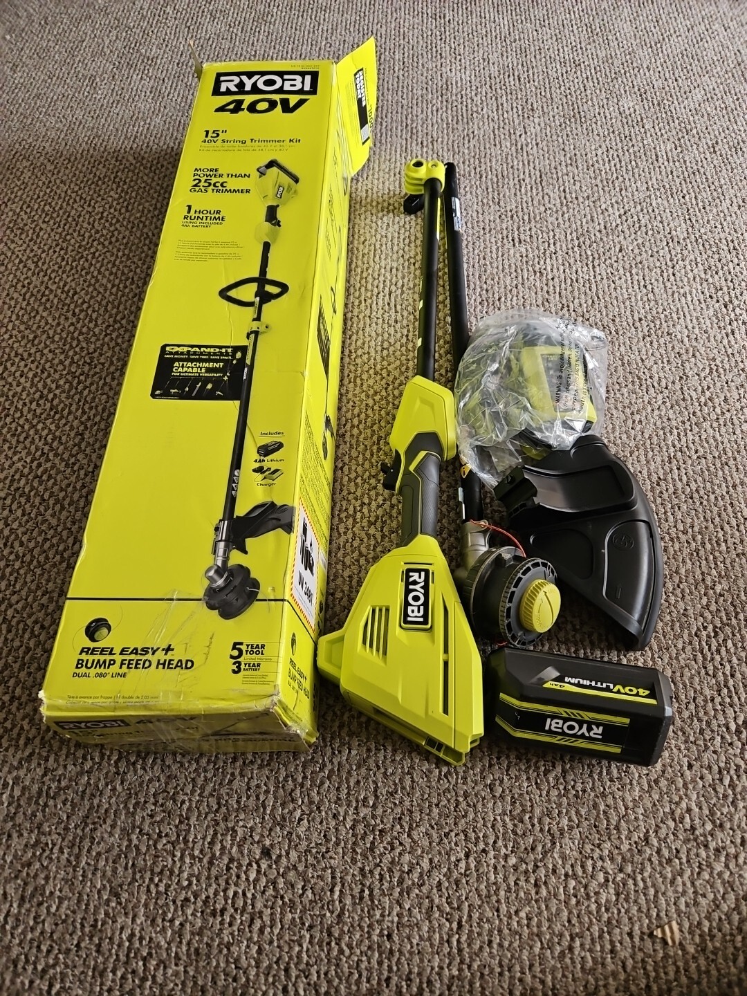Attachment Capable Ryobi Electric String Trimmer Attachment