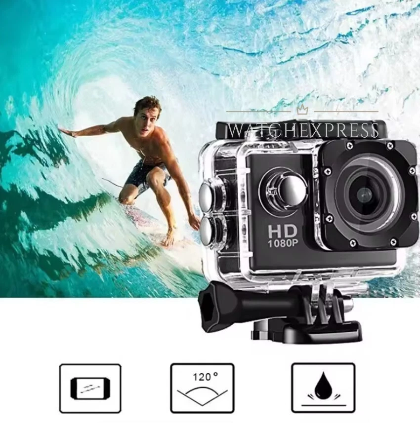 TELECAMERA GO PRO 4K SPORT WIFI ACTION ULTRA HD 16MP VIDEOCAMERA SUBACQUEA 170° - Immagine 2 di 4