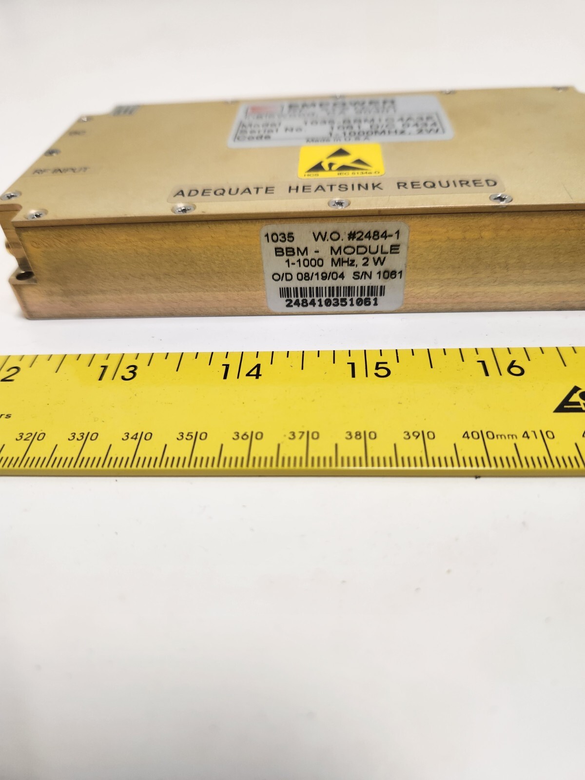 Empower RF Systems 1035- BBM1C4A3E High Power Amplifier Module