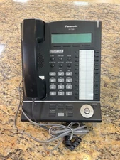 Panasonic KX-T7633 Digital Telephone Black 3-Line LCD Proprietary Phone...