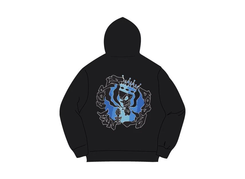 Sweat à capuche noir Supreme New World Order