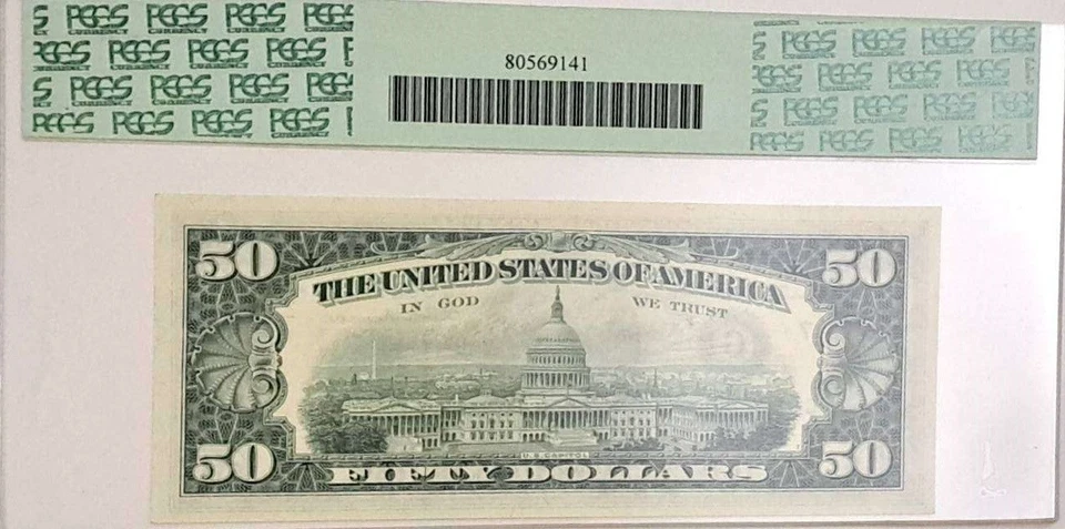 $50 1963 A STAR ⭐ LEGAL TENDER UNITED STATES NOTE Fr.2113 G00277115 ⭐ PCGS 63 - Image 4 of 4