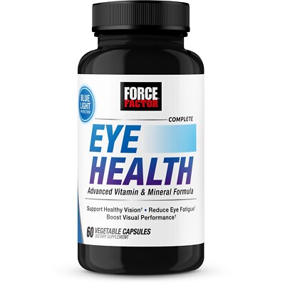 Force Factor Complete Eye Health, Clinical Strength Eye Vitamins w/ Lutein 