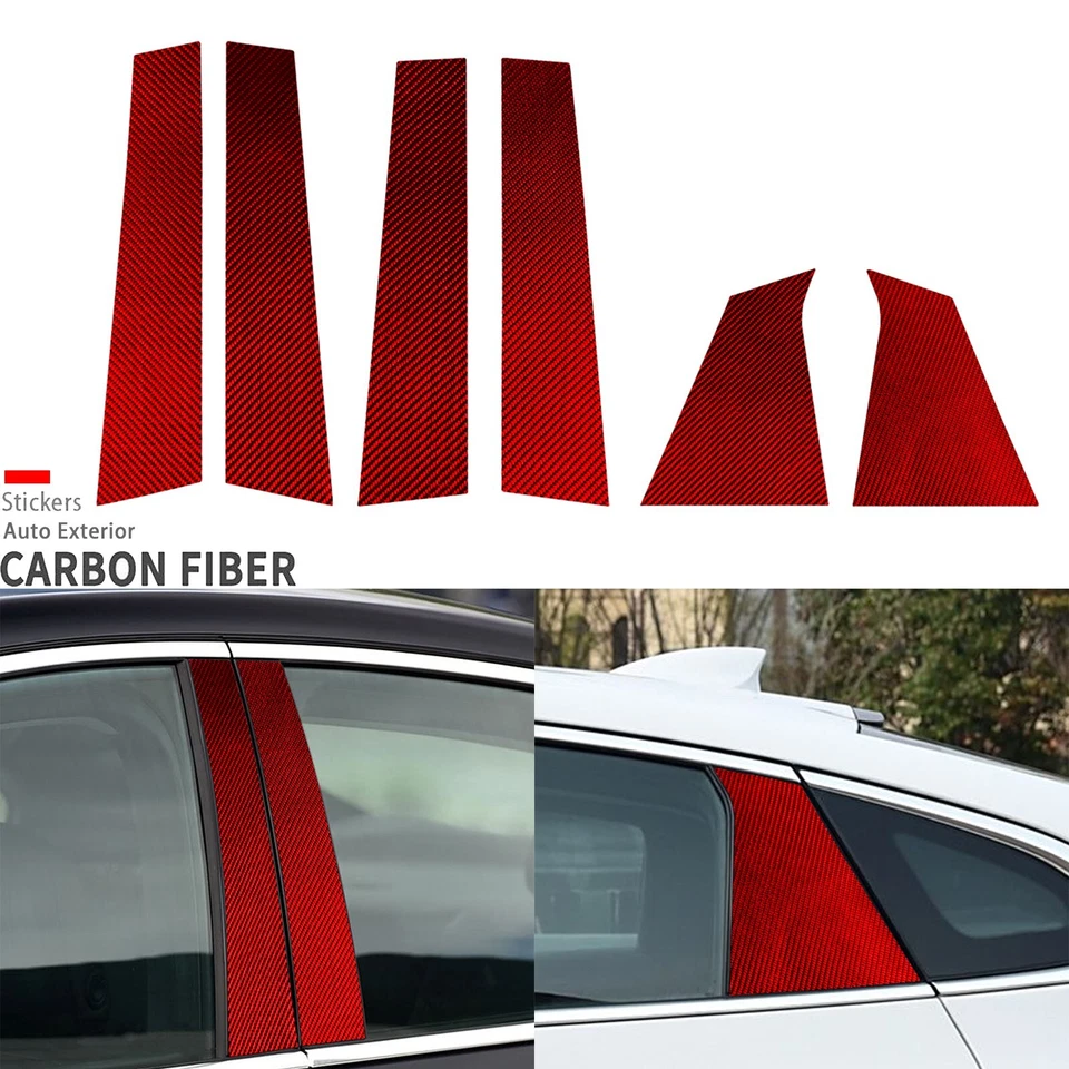 Kits de 45 piezas de fibra de carbono rojo interior completo embellecedor exterior para Chevrolet Malibu Foto 4 de 4