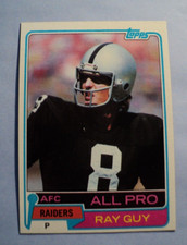 1981 Topps Football #510 Ray Guy Oakland Raiders EX AUCT#9250