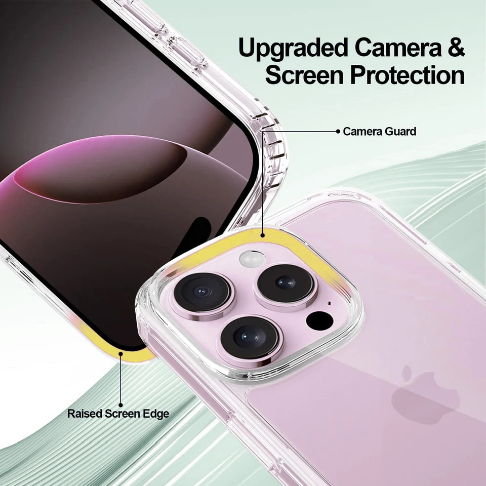 For iPhone 16 Pro Max/16 Pro/15 14 13 12 11 SE 7 8 Case Phone Cover+Screen Glass - Image 4 of 4