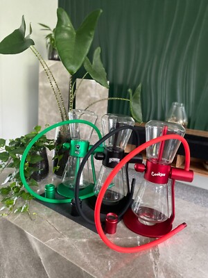 gravity tobacco 360° Gravity Bong Hookah Water Pipe – Aluminium & Borosilicate Glass – 5  Colors