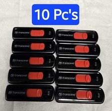 Lot of 10 Transcend 4 GB Flash Drive USB Memory Flash Storage Thumb Drive