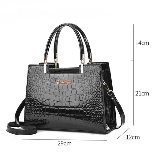 Moda Para mujeres Cuero PU Bolso de mano Bolsos Mensajeros Hombro Mujer Bandolera Bolso - Imagen 4 de 19