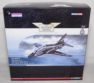 CORGI AVIATION ARCHIVE AA36010 BAE HAWK T.1A RAF VALLEY 2011 1:72 LTD ED