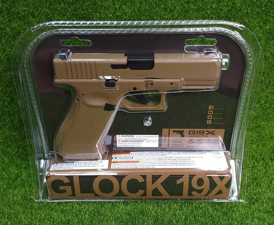 Umarex Glock 19X .177 CO2 BB Blowback Semi Auto Air Pistol, 360FPS - 2255212 - Image 2 of 4