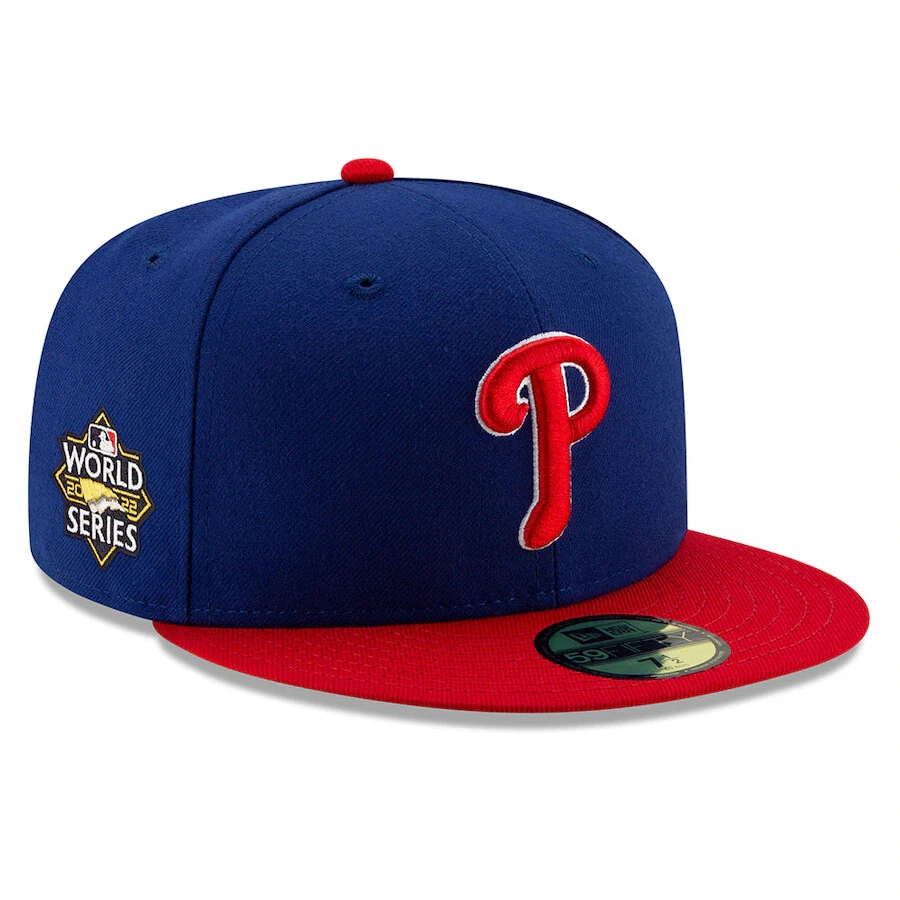 Philadelphia Phillies New Era 2022 World Series On-Field 59FIFTY Fitted  Hat-Blue