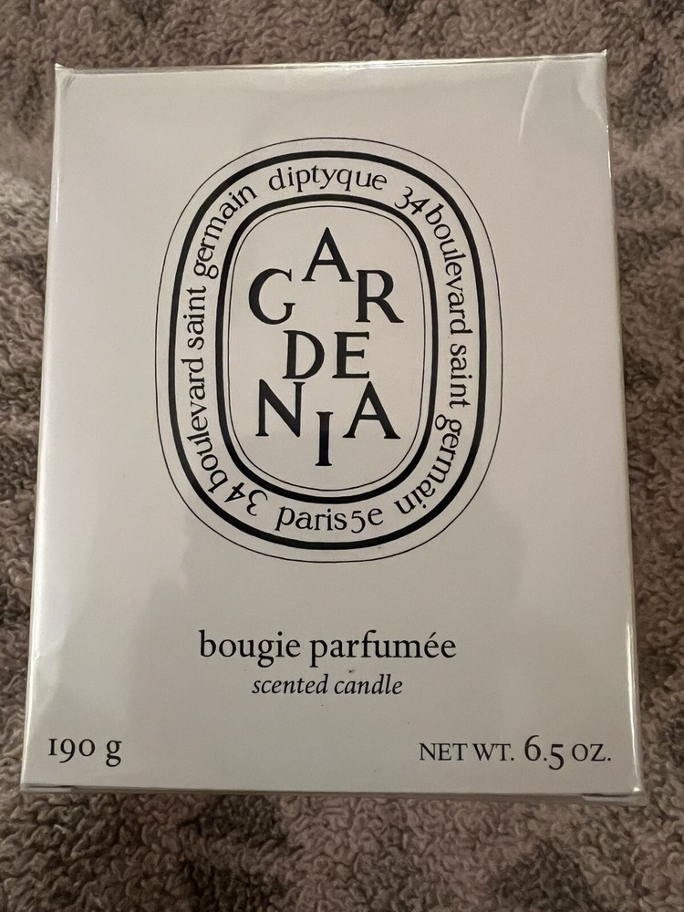 GARDENIA Bougie Parfumee Scented Candle~Diptyque ~ New in Box ~ Paris