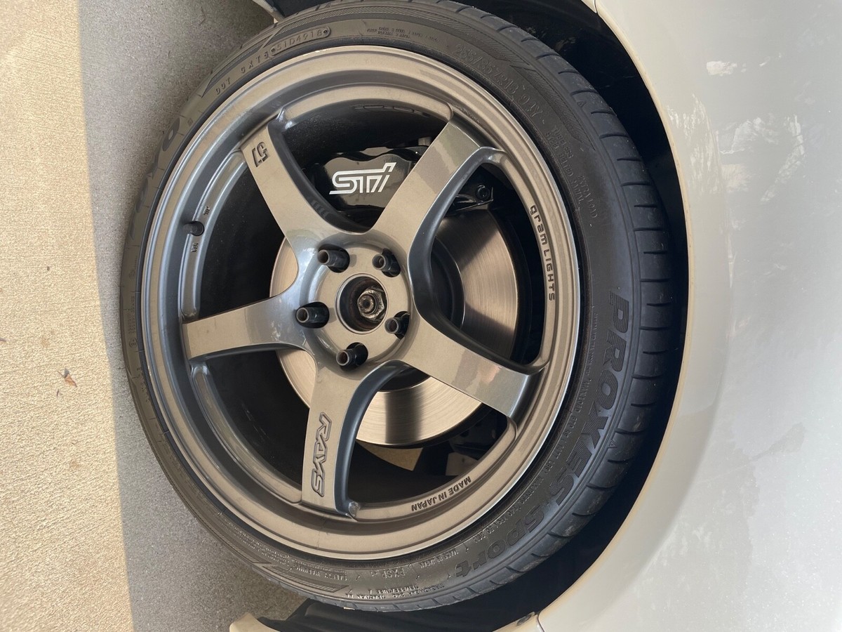 Ray Gram 57cr 18x9.5 5x114.3 38 Offset 5 Spoke Gray Wheels 4