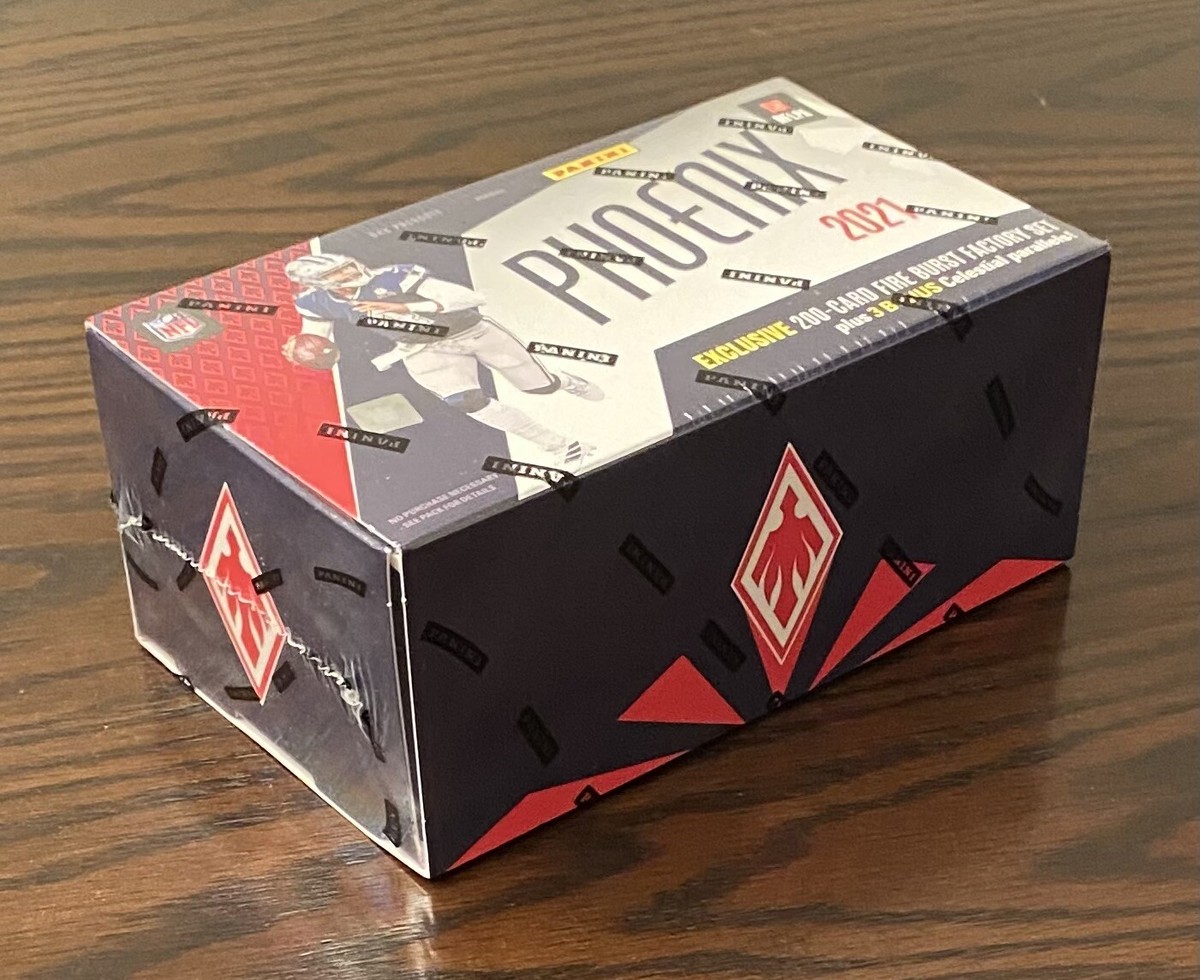 2021 Panini Phoenix Football FIRE BURST Factory Set (200 Cards + 3