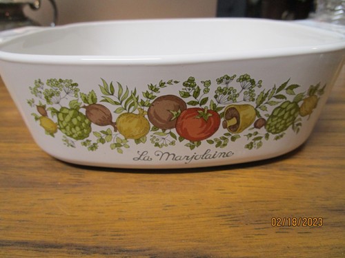 Corning Ware A-2-B "Spice Of Life" Casserole Dish with Glass Lid b403 - Picture 7 of 11