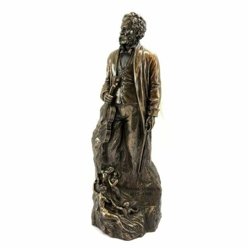 JOHANN STRAUSS FACON BRONZE STATUE SCULPTURE - Imagen 2 de 2