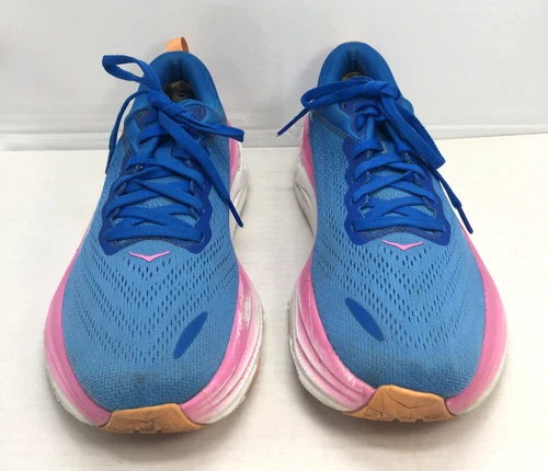 Women's Hoka One One Bondi 8 EasyFeet Sky Blue Sneakers Running Shoes Size 8.5B
