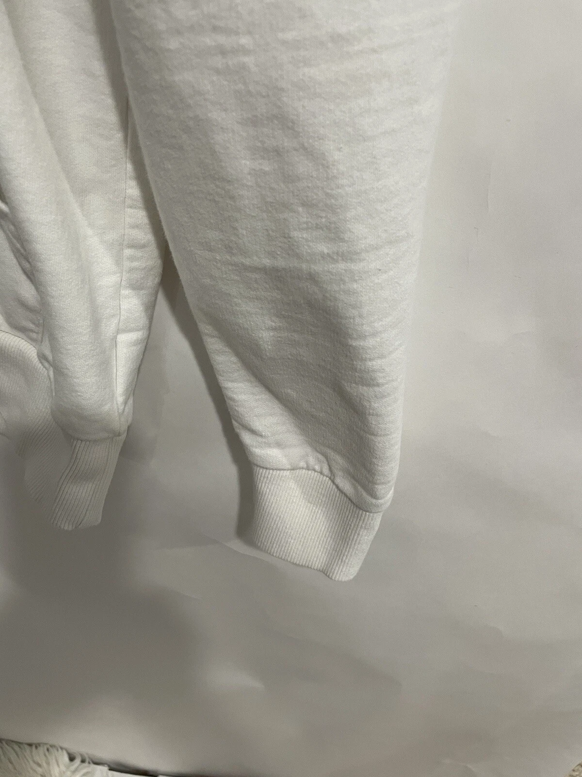 OFF WHITE Oaklay Felpa con Cappuccio Pullover Panna Taglia XL Donna 100% Cotone