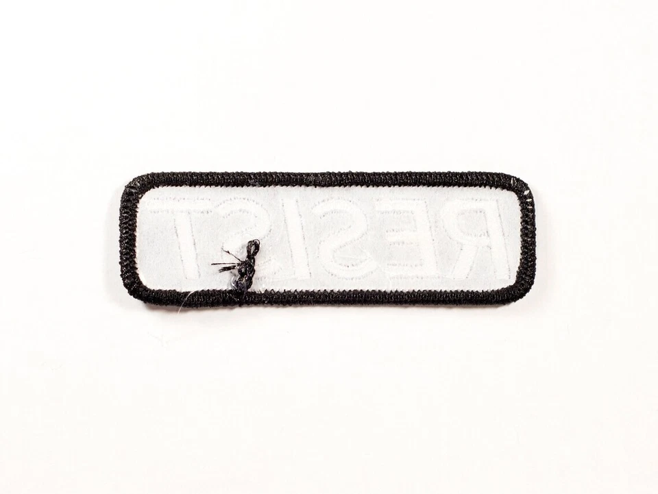 RESIST Patch / Embroidered Iron On Patch / Black & White / Anti-Trump Resistance - Image 4 of 4