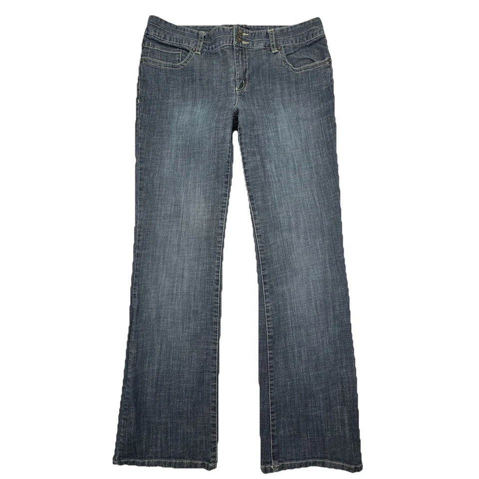 Daisy Fuentes Moda Jeans Women’s Sz 12 Bootcut Low Rise Denim Blue Y2K Style - Image 3 of 4