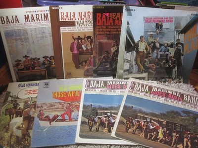 Lot of 8 Vintage Baja Marimba Band Vinyl LPs A&M Records