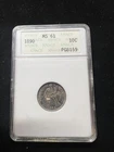 1890 Seated Liberty Dime - ANA  RARE OLDER HOLDER RAINBOW TONE MS-61 H75