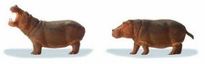 Preiser 20373 HO Scale Animals -- Hippopotamuses pkg 2 