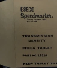 ESECO Speedmaster Reflection Check Plaque – Densitometer Calibration