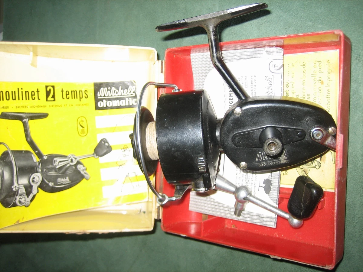 Moulinet de pêche ancien Mitchell 324 fonctionne