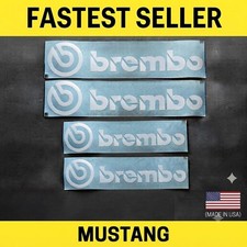 4 X Caliper Decal High Temp For Mustang With Brembo Brakes - Choose Color - Fast 4 X Caliper Decal High Temp For Mustang With Brembo Brakes - Choose Color - Fast