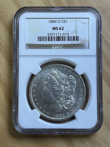 1884 O Morgan Silver Dollar $1 MS62 NGC