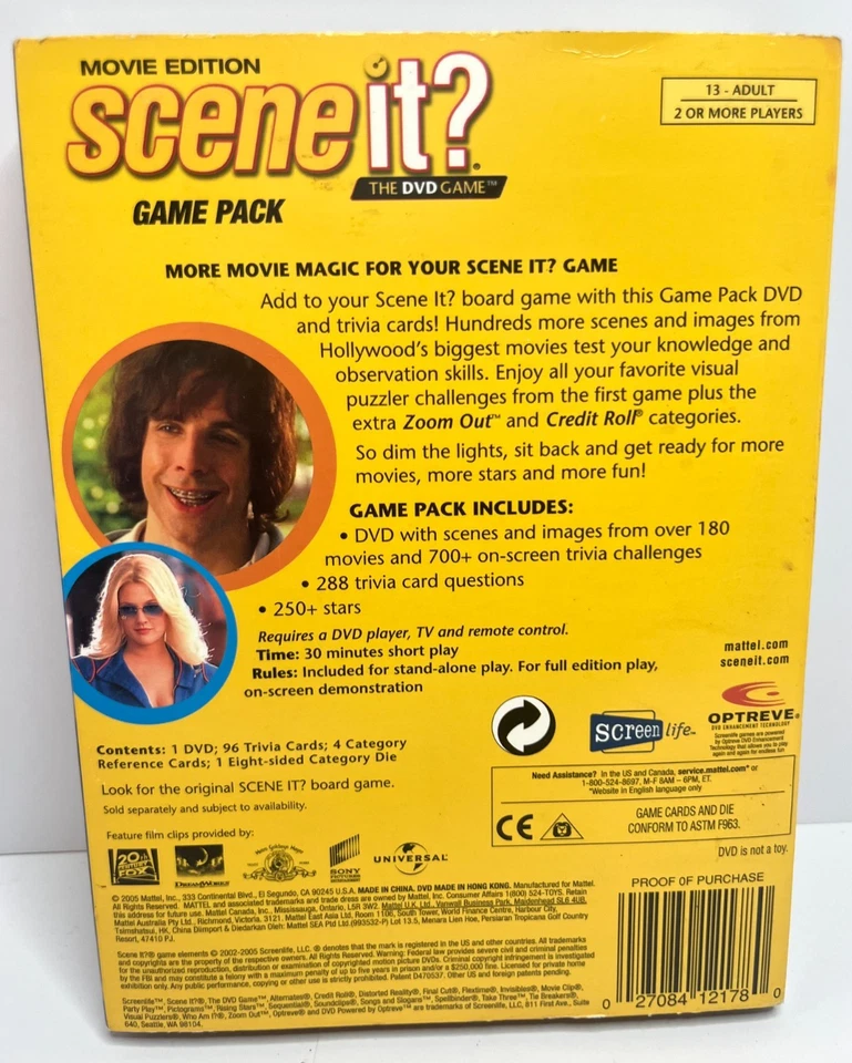 Movie Edition Scene It? The DVD Game Super Game Pack W Party Play - Image 2 of 2