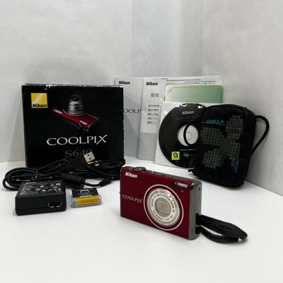 Nikon COOLPIX S640 rot kompakte Digitalkamera 12,2 MP getestet funktioniert a...
