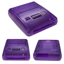 For Super NES SFC Console Replacement Plastic Housing Shell Translucent Case
