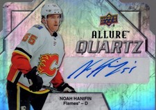 2019-20 Upper Deck Allure Quartz Auto #AQNH Noah Hanifin B - HKY
