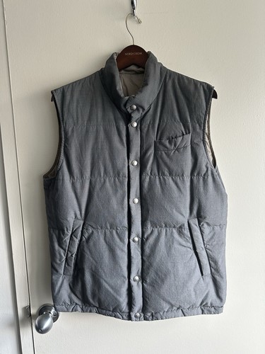 Brunello Cucinelli Wool Nylon Reversible Vest Full Presentation